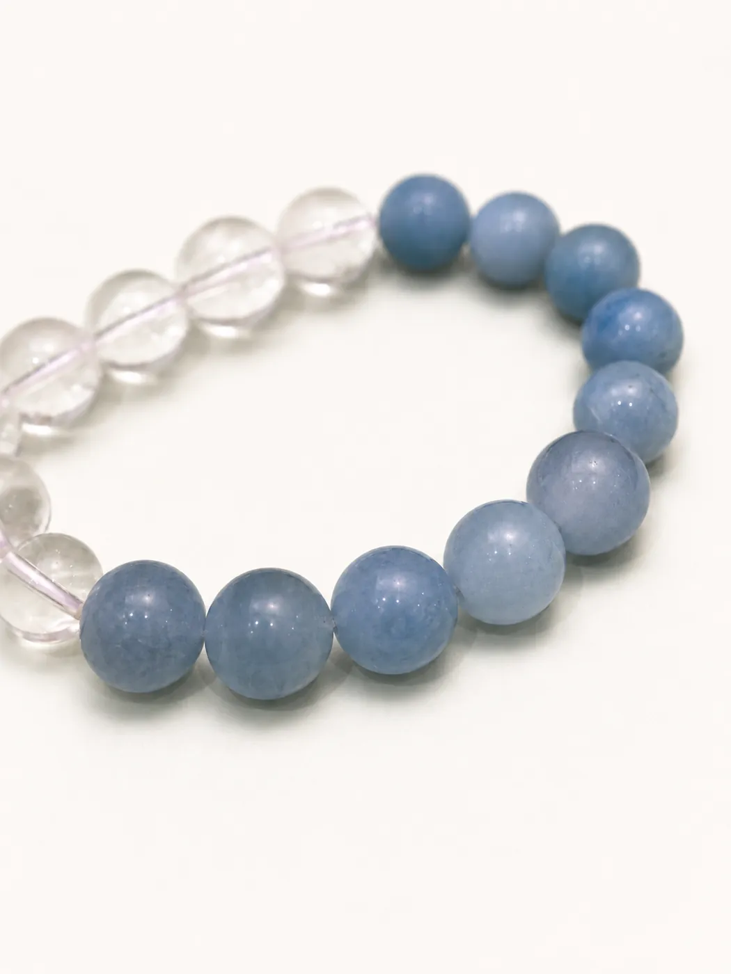 Coastal Breeze Tassel Bracelet, craft detail, showing its distinctive color story