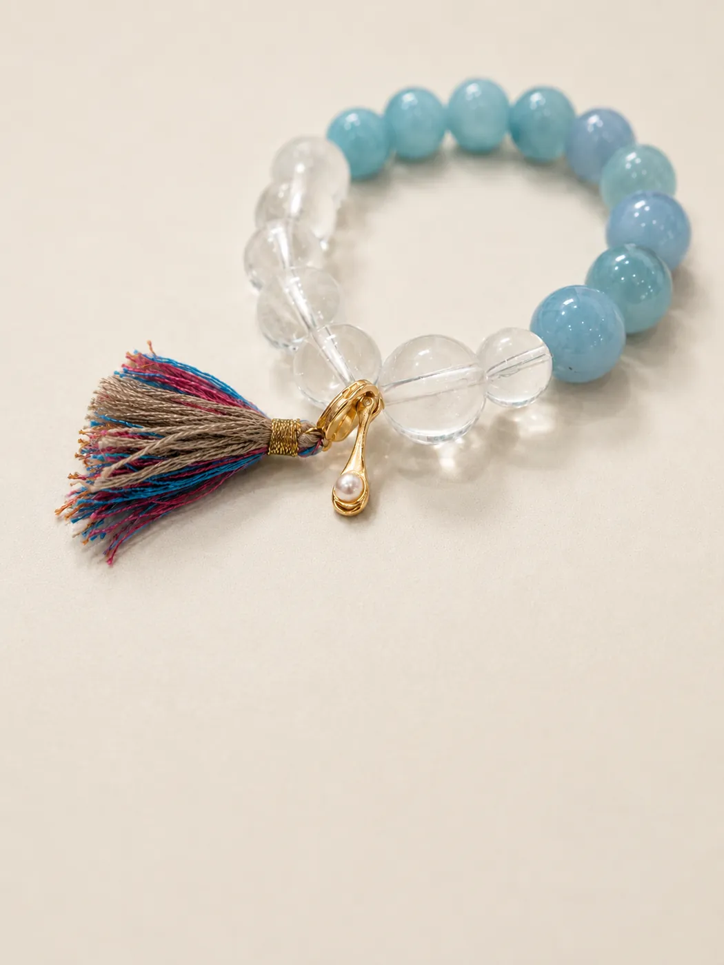 Coastal Color Story Bracelet Duo, color and texture detail, showing its distinctive color story