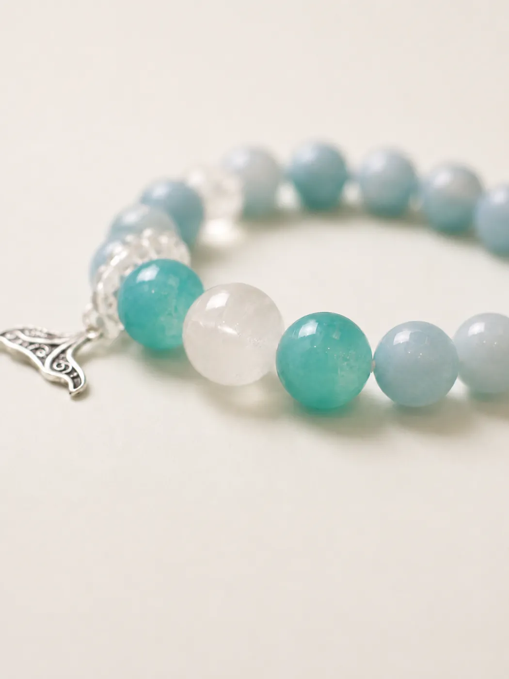 Coastal Color Story Bracelet Duo, craft detail, showing its distinctive color story