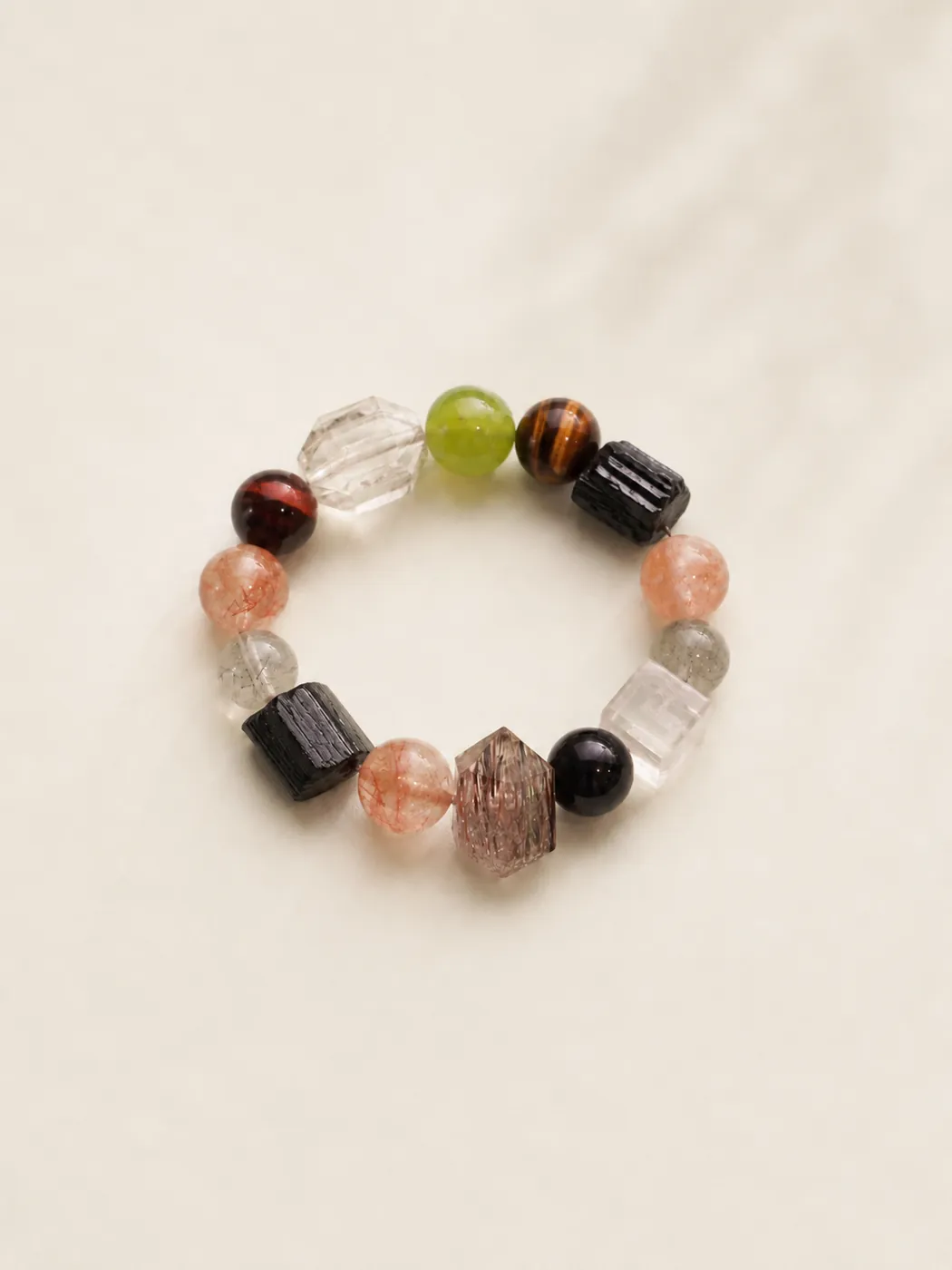 Earth & Ember Crab Charm Bracelet, alternate view, showing its distinctive color story