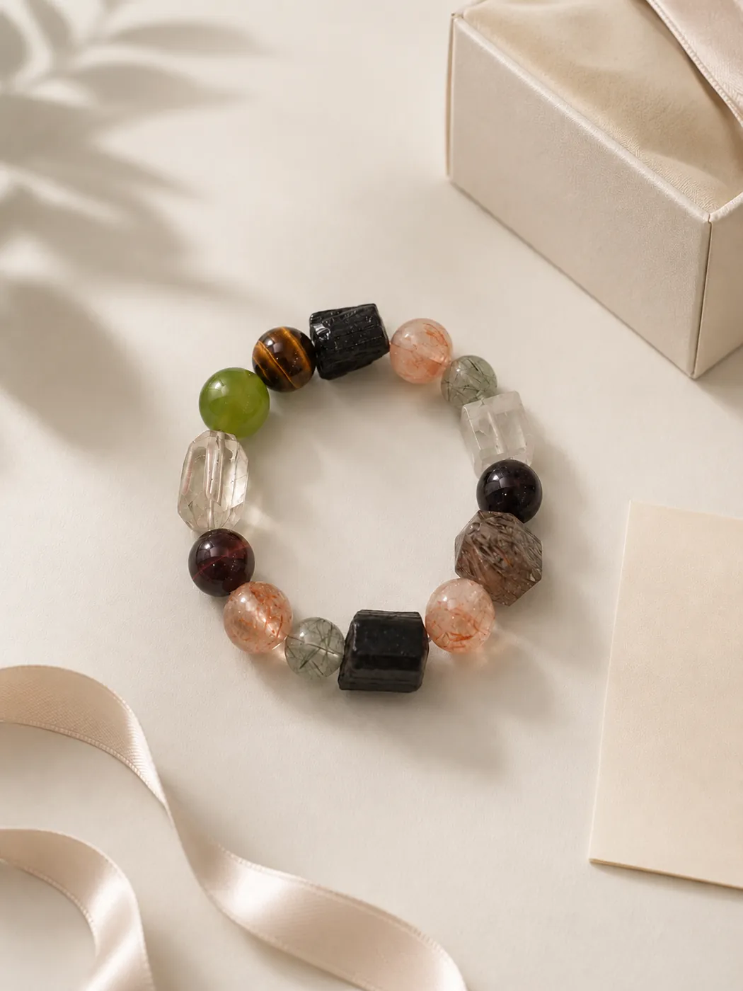 Earth & Ember Crab Charm Bracelet, gift presentation, showing its distinctive color story
