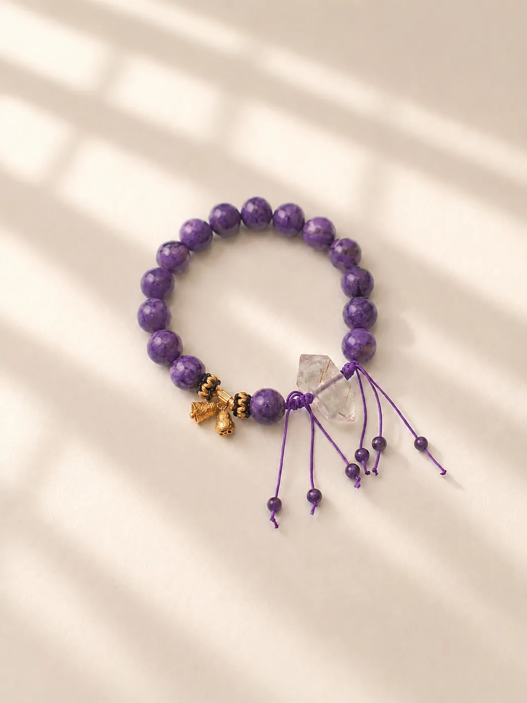 Lumoola Signature Bracelet Trio, alternate view, showing its distinctive color story