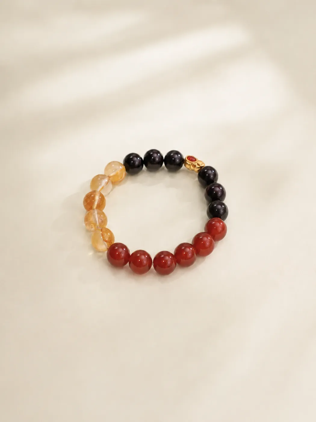 Sunset Ember Gold-Tone Accent Bracelet, alternate view, showing its distinctive color story