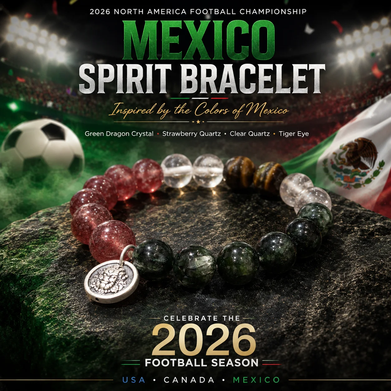 World Cup crystal bracelet Mexico