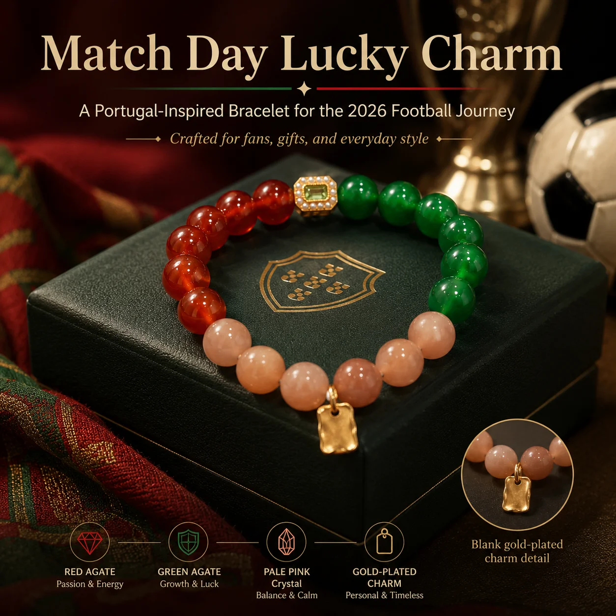 World Cup crystal bracelet Portugal