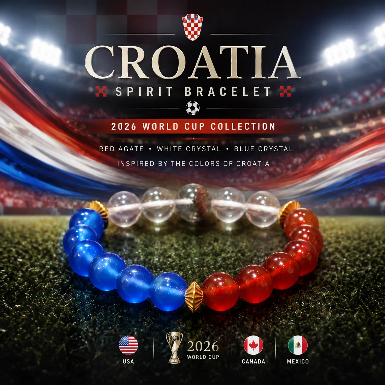 World Cup Crystal Bracelet Croatia